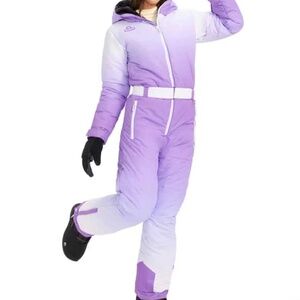 NWT Tipsey Elves Lavender and White Ski Suit